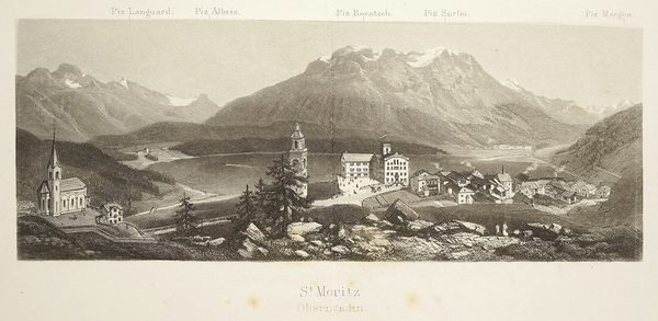 Singles in St. Moritz: Blick auf die Stadt