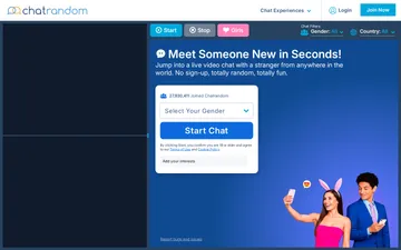 Screenshot der Chatrandom-Website
