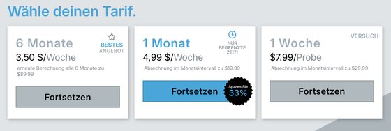 Screenshot der Chatrandom Preise