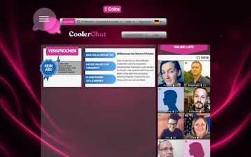 Screenshot der cooler-chat-Website