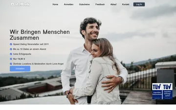 Screenshot der DateYork-Website