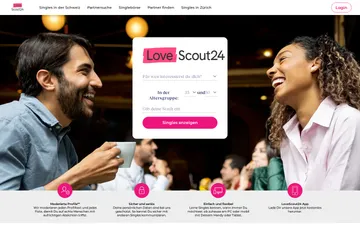Screenshot der Friendscout24-Website