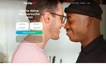 Screenshot der gayParship-Website