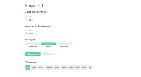 Icony Fragenflirt