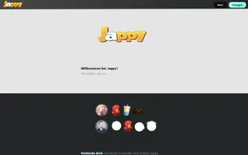 Screenshot der Jappy-Website