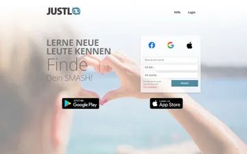 Screenshot der Justlo-Website