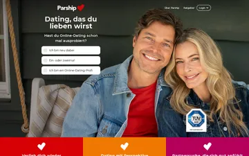 Screenshot der Parship-Website