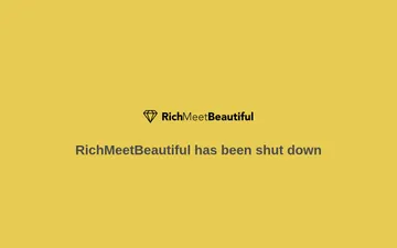 Screenshot der RichMeetBeautiful-Website
