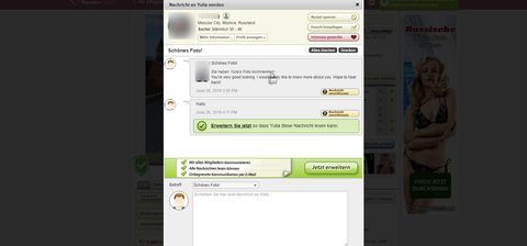 RussianCupid Nachrichten