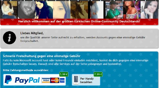 Screenshot der Turkbase Review Preise