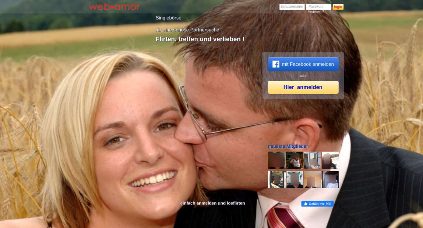 Web-Amor Startseite