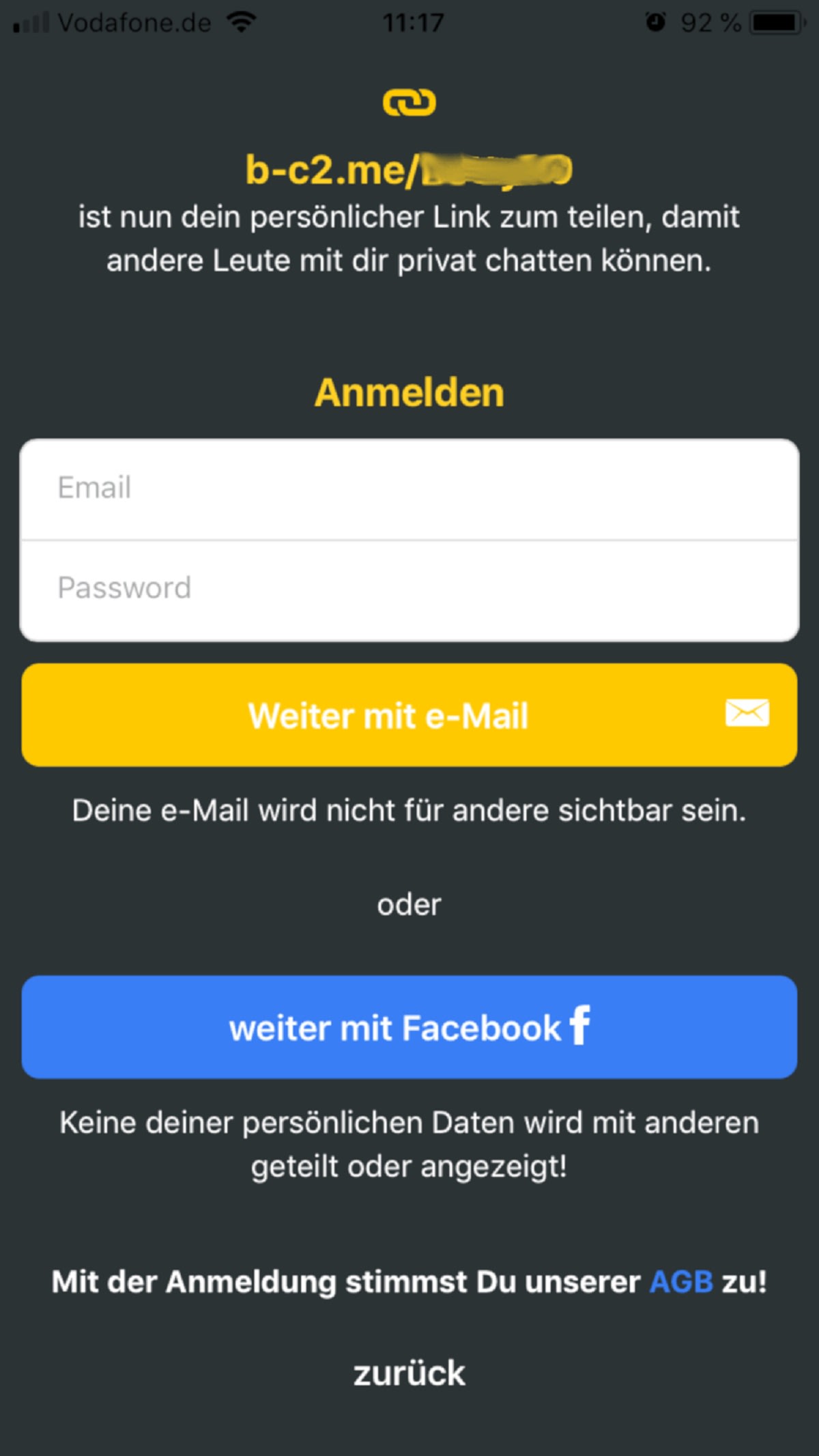 Aktuell nummer base chat Locatalk App