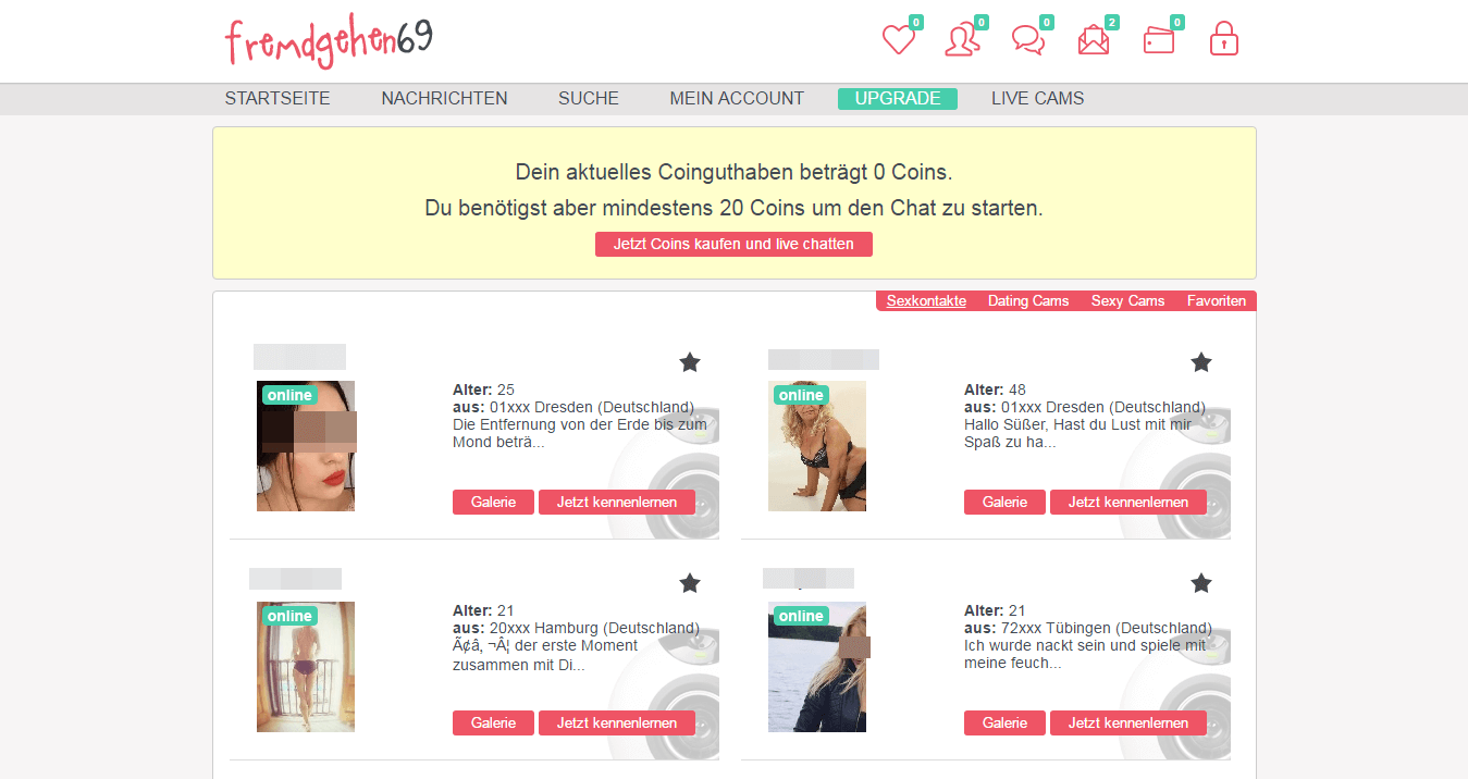 Werbung fremdgehen 69 Fremdgehen69 Kündigung: