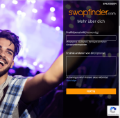 Swapfinder Anmeldung