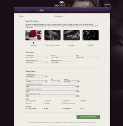 Secret.ch Profilerstellung