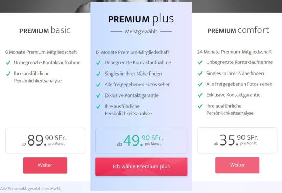 ElitePartner Kosten