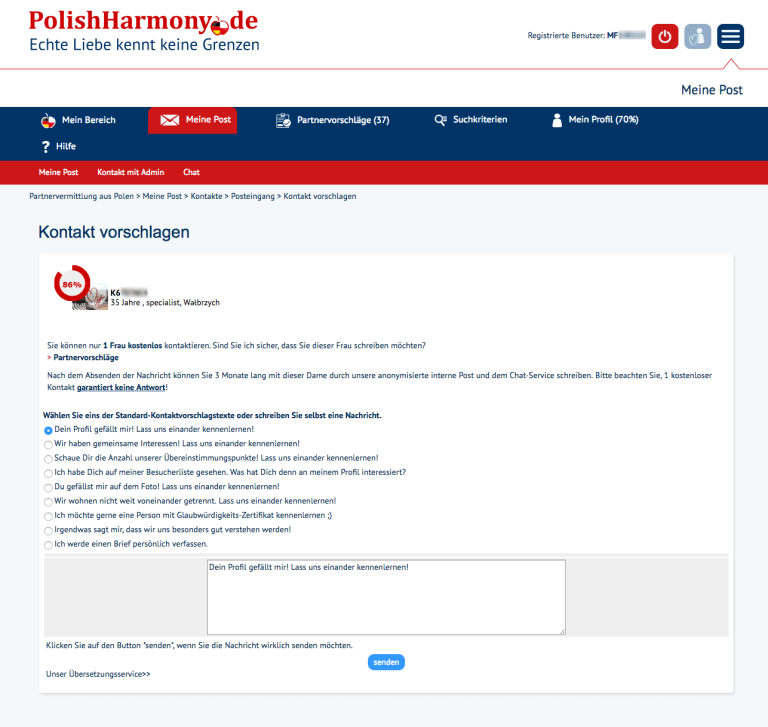 Polnische partnervermittlung im test