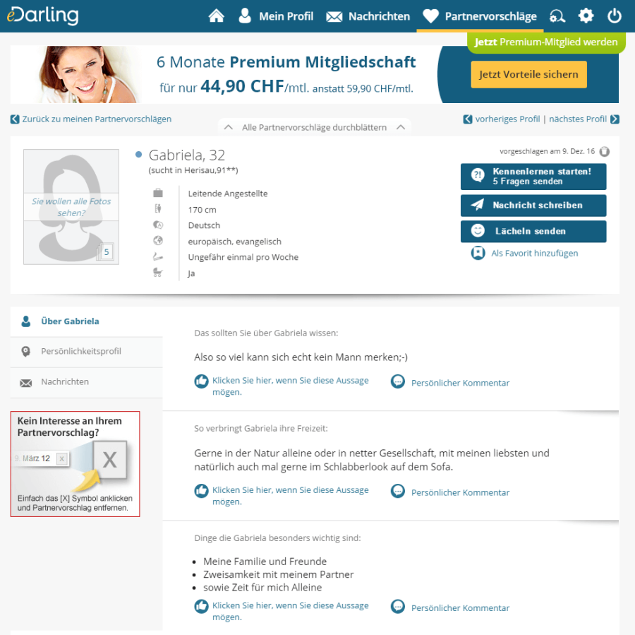 partnervermittlung edarling test