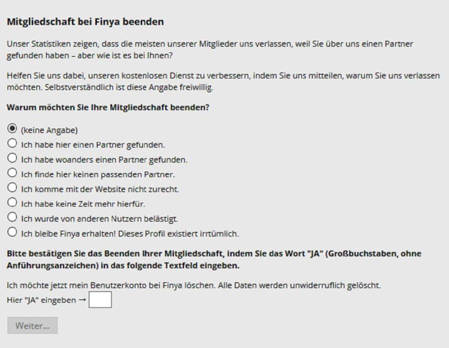 Dating seiten wie finya